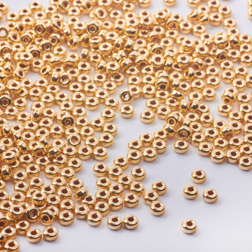 Srebrne oponki gładkie AG925 pozłacane 4mm