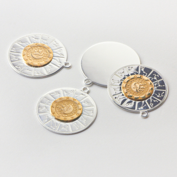 Srebrna zawieszka znaki zodiaku AG925 22,5mm