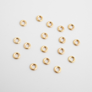 Srebrne kółeczka pełne 5,5mm AG925 pozłacane