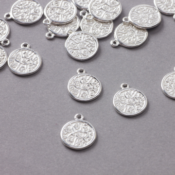 Srebrna moneta mała zawieszka 10,5mm