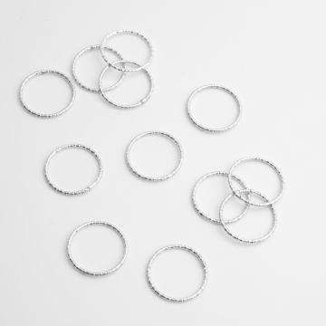 Srebrny łącznik koło diamentowe 15mm AG925