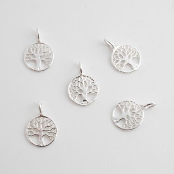 Srebrna zawieszka drzewo rodzinne 9,5mm AG925