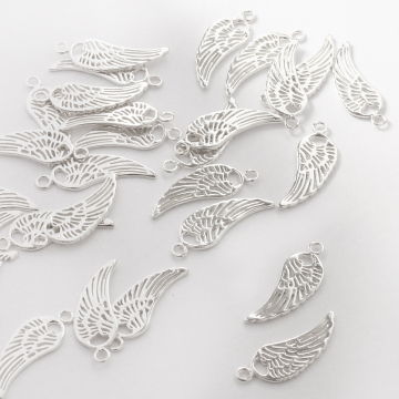 Srebrna zawieszka skrzydło anioła 25,5x9mm AG925