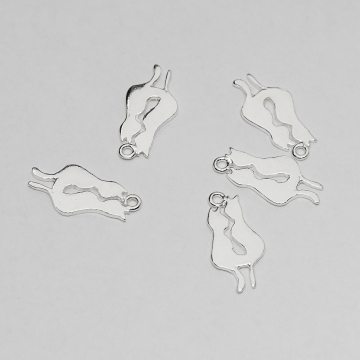 Srebrna zawieszka dwa kotki AG925 22mm