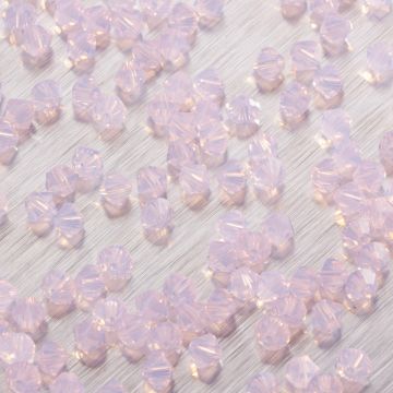 5328 bicone bead rose water opal 4mm 5328 bicone bead rose water opal 4mm