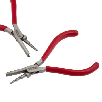 Beadalon szczypce 3-stopniowe do kółeczek 2,9-5,5mm