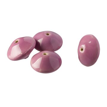 Porcelana dysk 22mm jasny fiolet