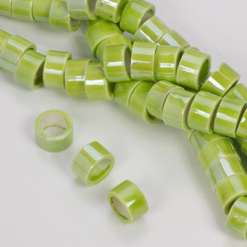 Ceramiczny walec pistacjowy 13mm