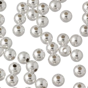 Kulki posrebrzane gładkie 8mm