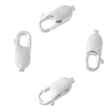 Zapięcie posrebrzane karabińczyk LC3 13,6mm Zapięcie posrebrzane karabińczyk LC3 13,6mm