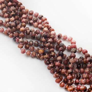 Rodonit oponka fasetowana 7,5x6mm