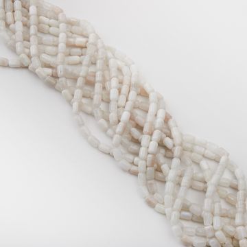 Kamień księżycowy walec okrągły 9x6mm