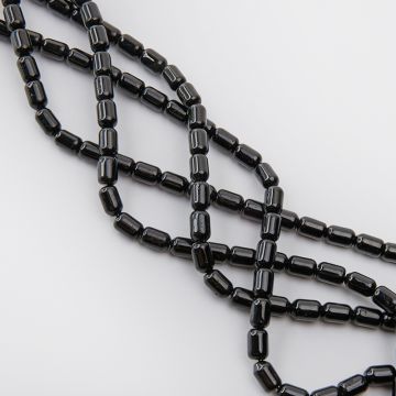 Czarny turmalin walec okrągły 9x6mm