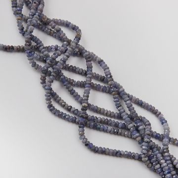 Tanzanit oponka fasetowana 4,5x2,5mm