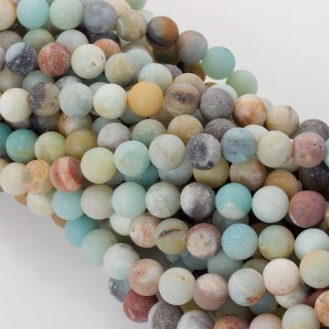 Amazonit kulki matowe 10,5mm