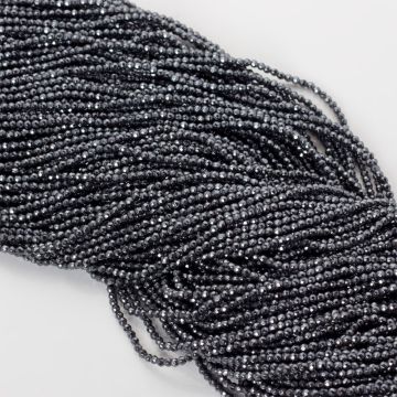 Hematyt platerowany kulka fasetowana natural 2mm