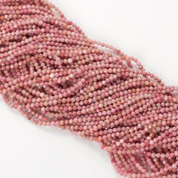 Rodonit kulki fasetowane 2mm