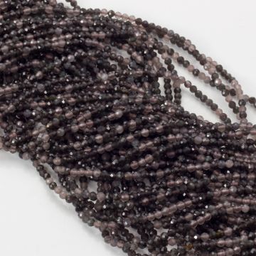 Kwarc dymny kulki fasetowane 2mm Kwarc dymny kulki fasetowane 2mm