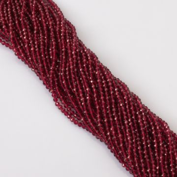 Rubin syntetyczny kulka fasetowana 3mm