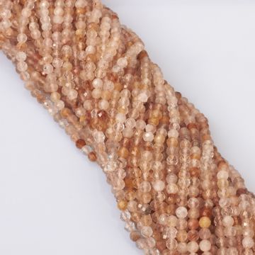 Kwarc rutylowany kulka fasetowana 4.7mm Kwarc rutylowany kulka fasetowana 4.7mm