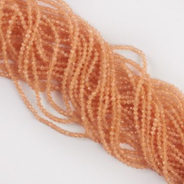 Kocie oko kulka fasetowana beżowa 2.7-3mm Kocie oko kulka fasetowana beżowa 2.7-3mm