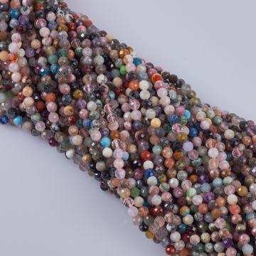 Mix kamieni kulki fasetowane 5mm