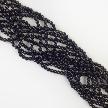 Onyks kulka fasetowana 4mm Onyks kulka fasetowana 4mm