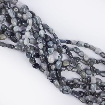 Sokole oko bryłka nieregularna 6x8mm Sokole oko bryłka nieregularna 6x8mm