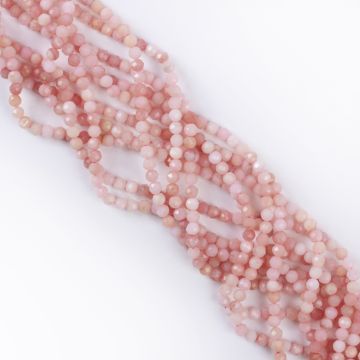 Opal różowy kulka fasetowana 4mm Opal różowy kulka fasetowana 4mm