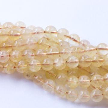 Cytryn kulka gładka 8mm Cytryn kulka gładka 8mm