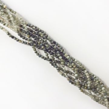 Sokole oko kulka fasetowana cieniowana 3mm Sokole oko kulka fasetowana cieniowana 3mm