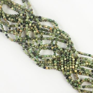 Szmaragd kulka fasetowana 3mm