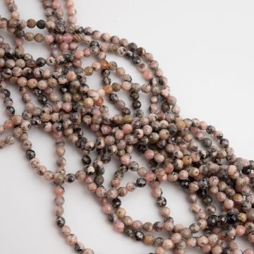 Rodonit kulka fasetowana 3,5mm