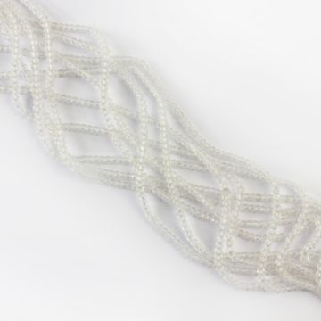 Kryształ górski oponka fasetowana 2x3mm