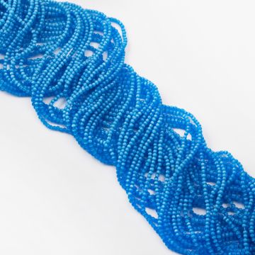 Kocie oko kulka gładka niebieska 2mm