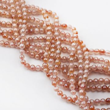 Cytryn kulka gładka powlekana perłowo 6mm Cytryn kulka gładka powlekana perłowo 6mm