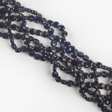 Czarny onyks dysk fasetowany 6,5mm