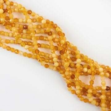 Opal żółty kulka fasetowana 5mm Opal żółty kulka fasetowana 5mm