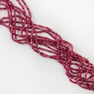 Rubellit kulka fasetowana 3mm