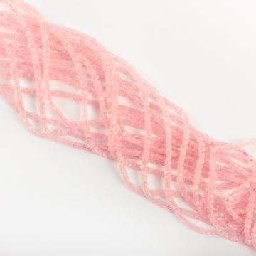 Kryształ górski różowy kostka fasetowana 2,5mm