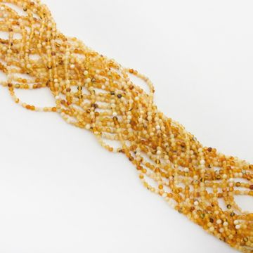 Opal żółty kulka fasetowana 2mm Opal żółty kulka fasetowana 2mm