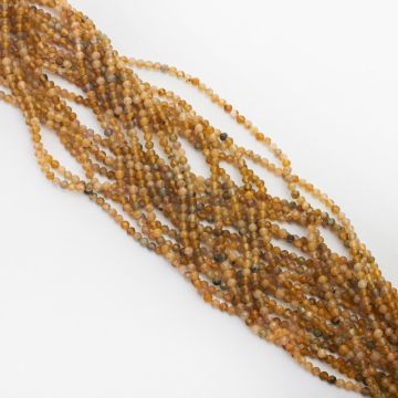 Zielony labradoryt kulka fasetowana 2-2,5mm