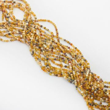 Opal żółty kulka fasetowana 2mm Opal żółty kulka fasetowana 2mm