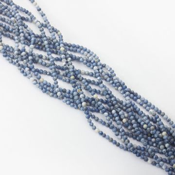 Koral niebieski kulka fasetowana 3mm Koral niebieski kulka fasetowana 3mm