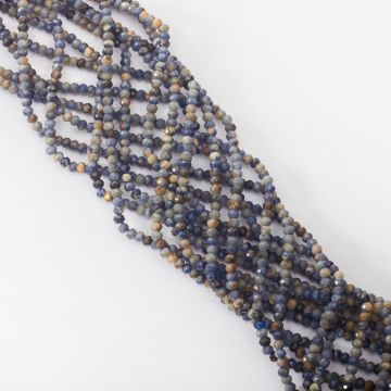 Szafir oponka fasetowana 3x2,5mm