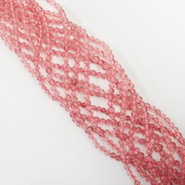 Kryształ górski truskawkowy kulka gładka 4mm