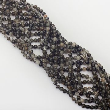 Kryształ górski z rutylem kulka gładka 4,5mm