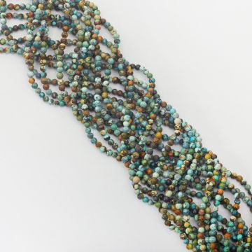 Turkus naturalny kulka gładka 3mm