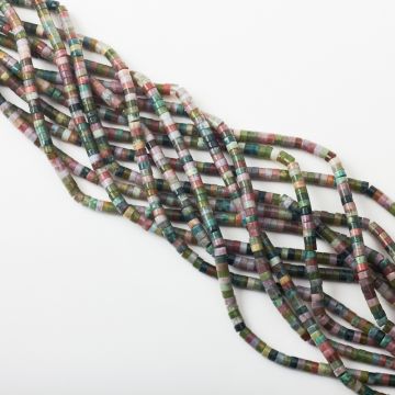 Agat indyjski krążek gładki 2,5x4,5mm