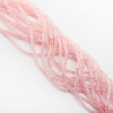 Kryształ górski różowy słupek gładki 13,5x4,5mm